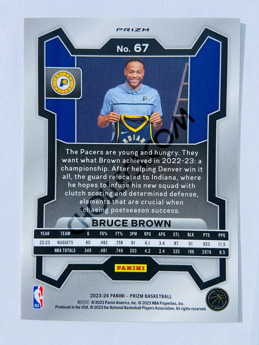 Bruce Brown – Indiana Pacers 2023-24 Panini Prizm Green Parallel #67