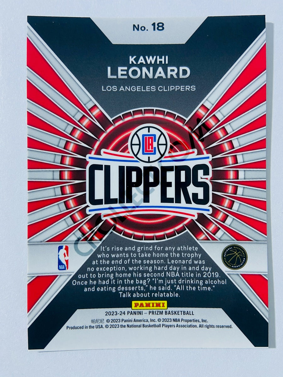 Kawhi Leonard – Los Angeles Clippers 2023-24 Panini Prizm Dominance Insert #18
