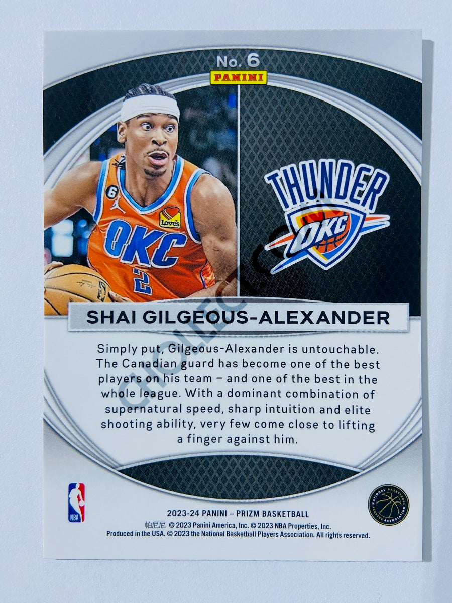 Shai Gilgeous-Alexander – Oklahoma City Thunder 2023-24 Panini Prizm Global Reach Insert #6