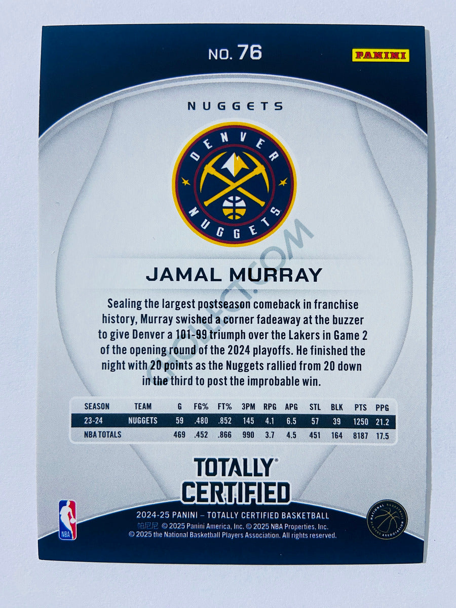 Jamal Murray – Denver Nuggets 2024-25 Panini Totally Certified #76