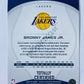 Bronny James Jr. – Los Angeles Lakers 2024-25 Panini Totally Certified RC Rookie #150