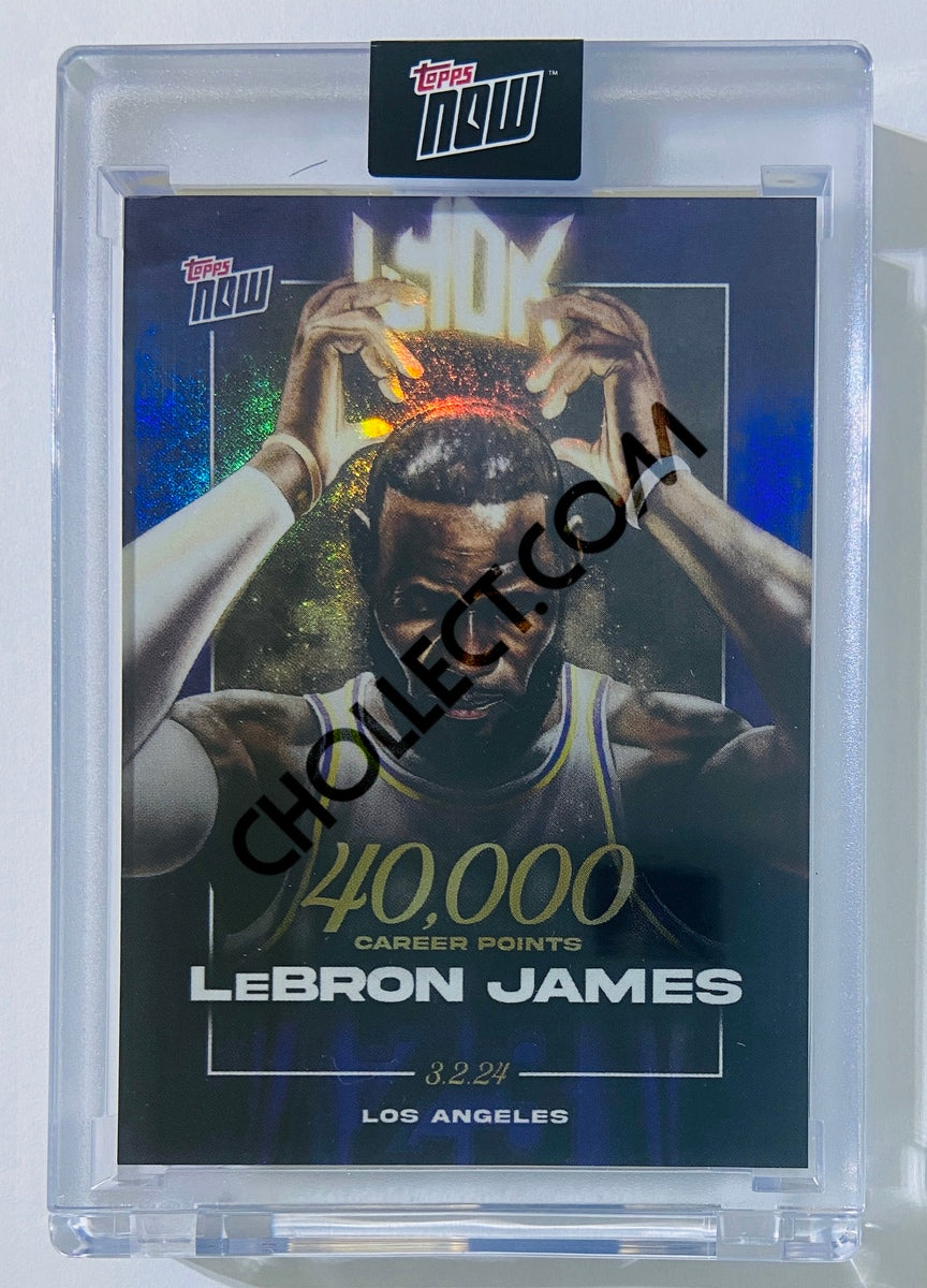 LeBron James - Los Angeles Lakers 2024 Topps Now 40,000 Career Points #LJ-40K