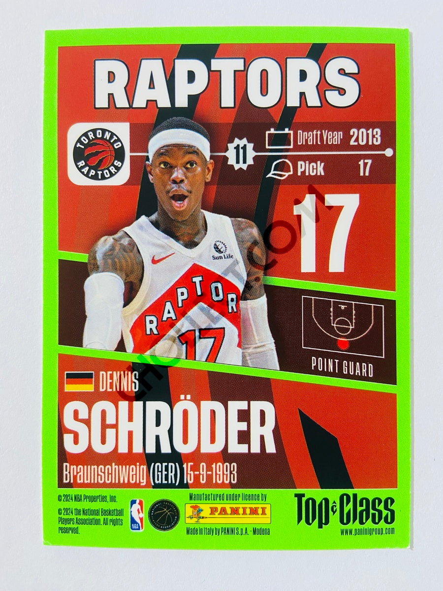 Dennis Schröder - Toronto Raptors 2023-24 Panini Top Class #57