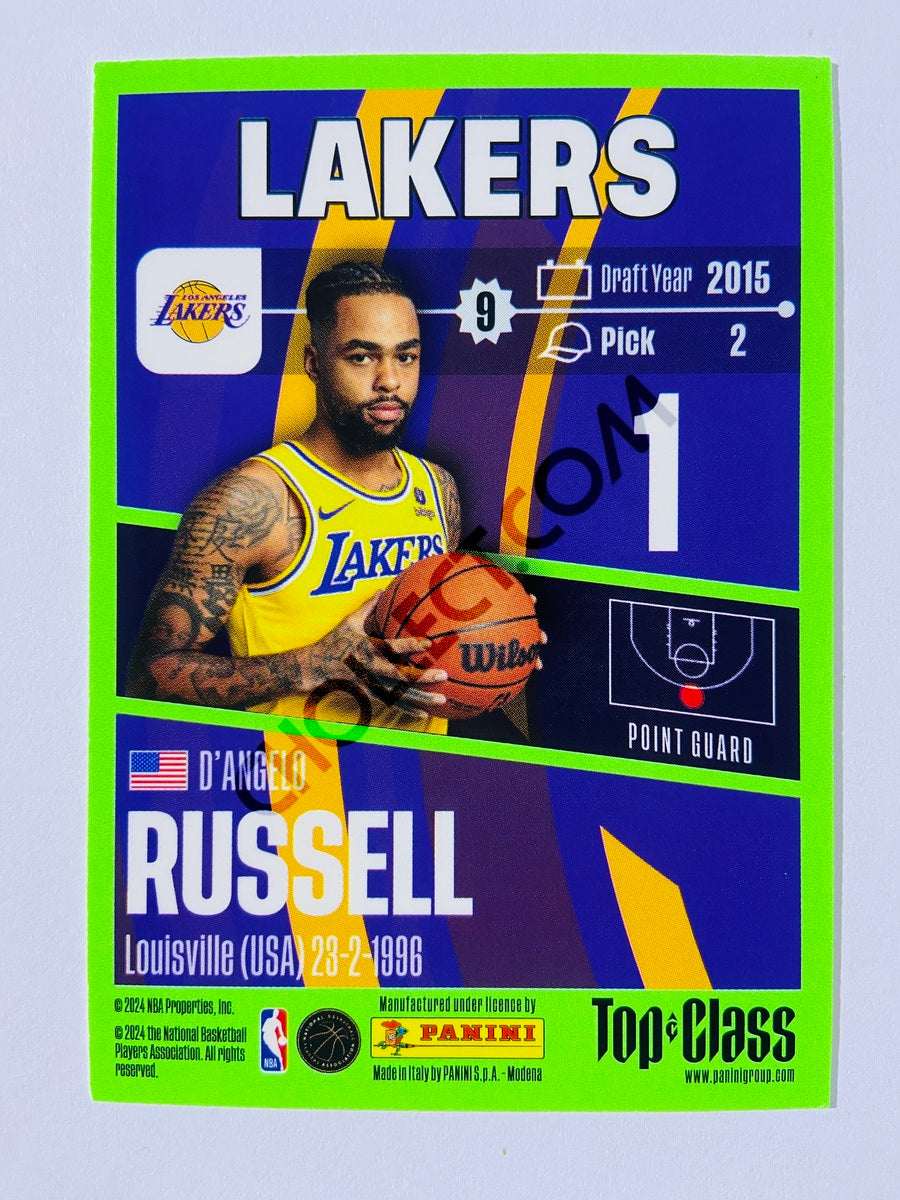 D'Angelo Russell – Los Angeles Lakers 2023-24 Panini Top Class #90