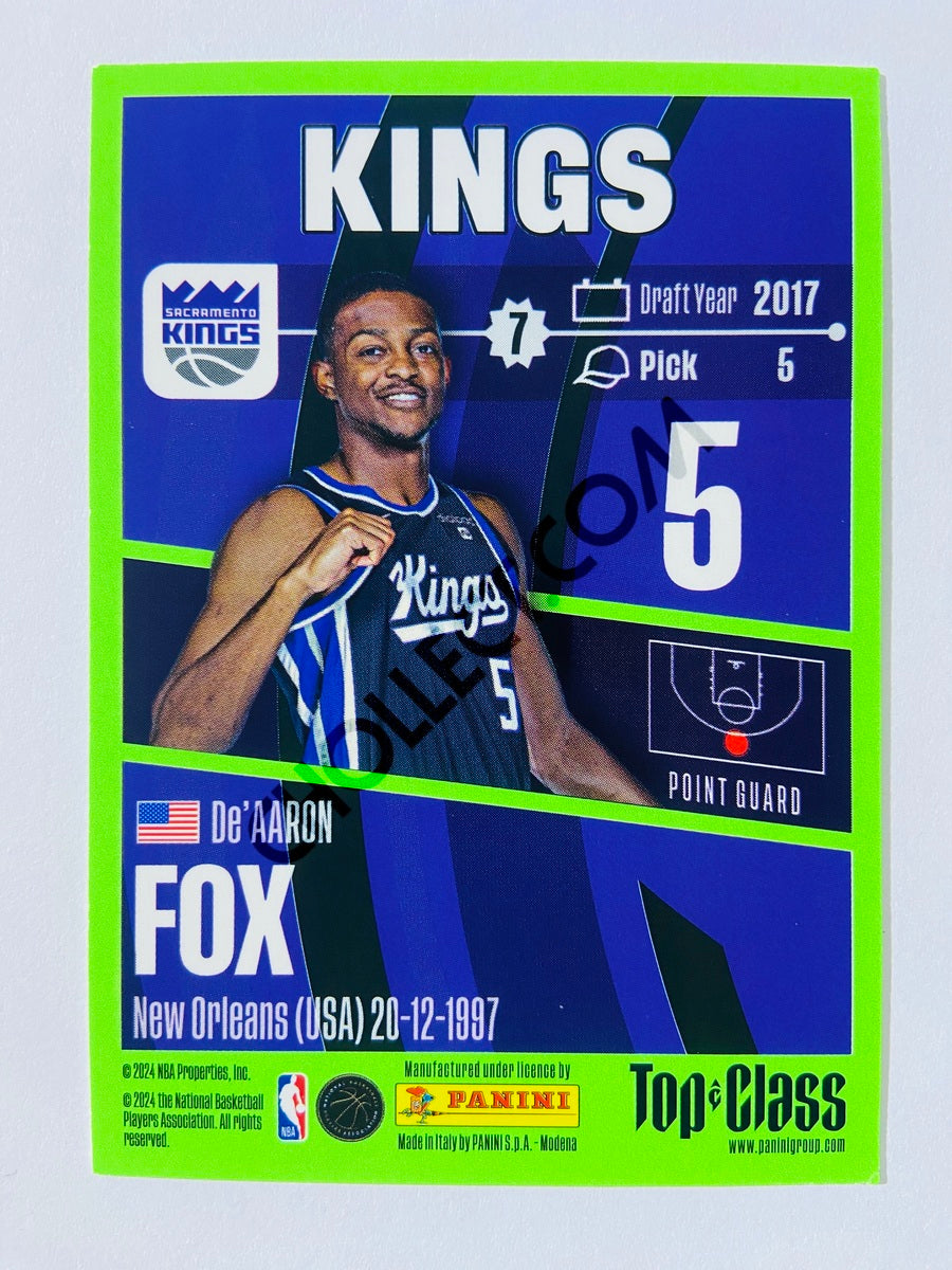 De'Aaron Fox - Sacramento Kings 2023-24 Panini Top Class #122