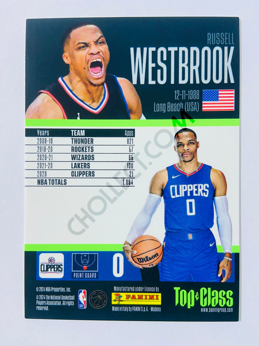 Russell Westbrook - Los Angeles Clippers 2023-24 Panini Top Class Master Class #245