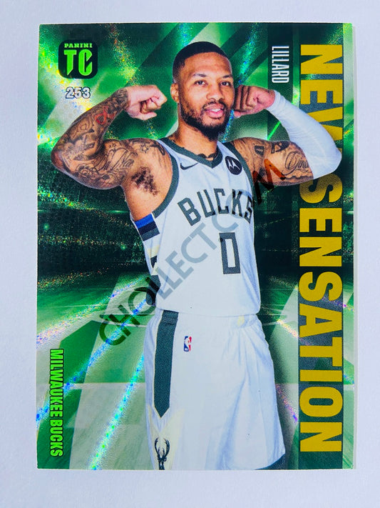 Damian Lillard - Milwaukee Bucks 2023-24 Panini Top Class New Sensation #253