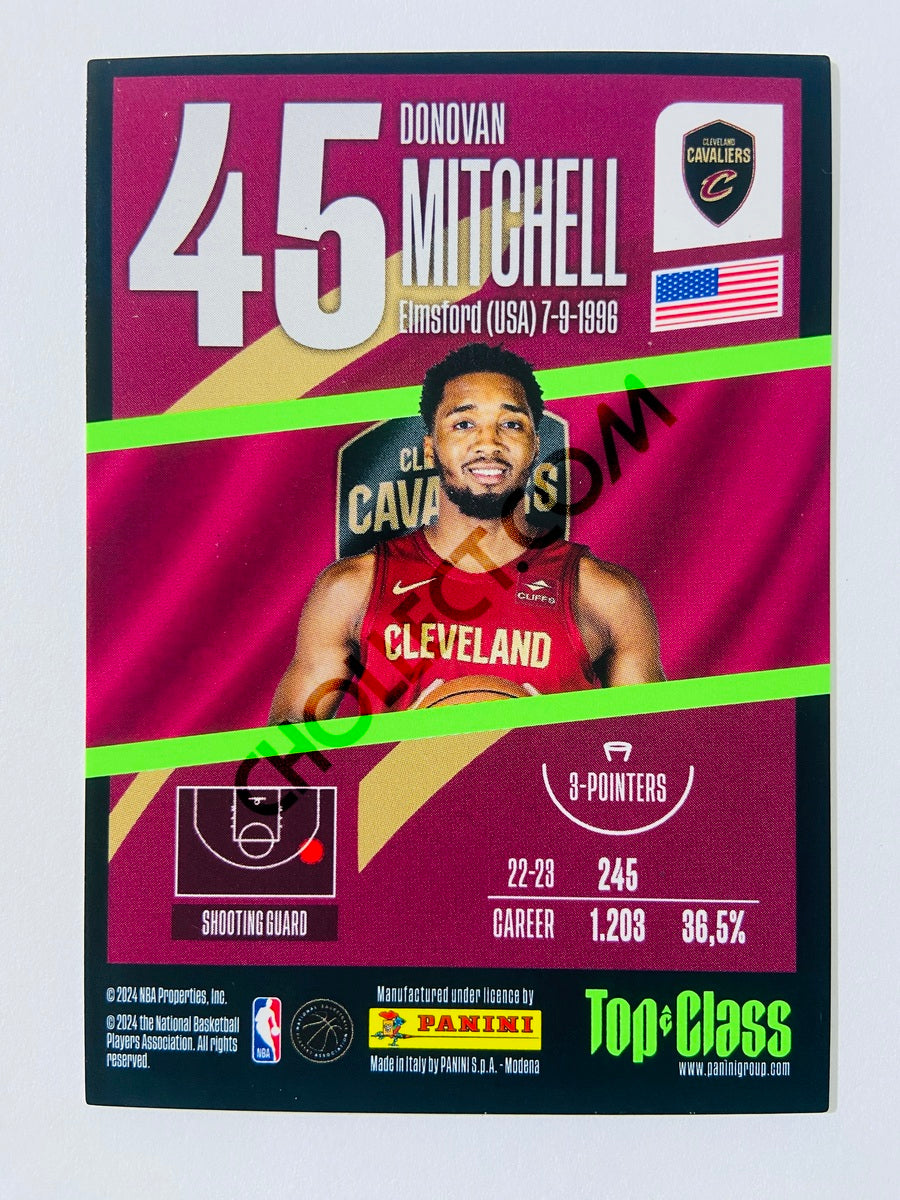 Donovan Mitchell - Cleveland Cavaliers 2023-24 Panini Top Class Rainbow Master #201