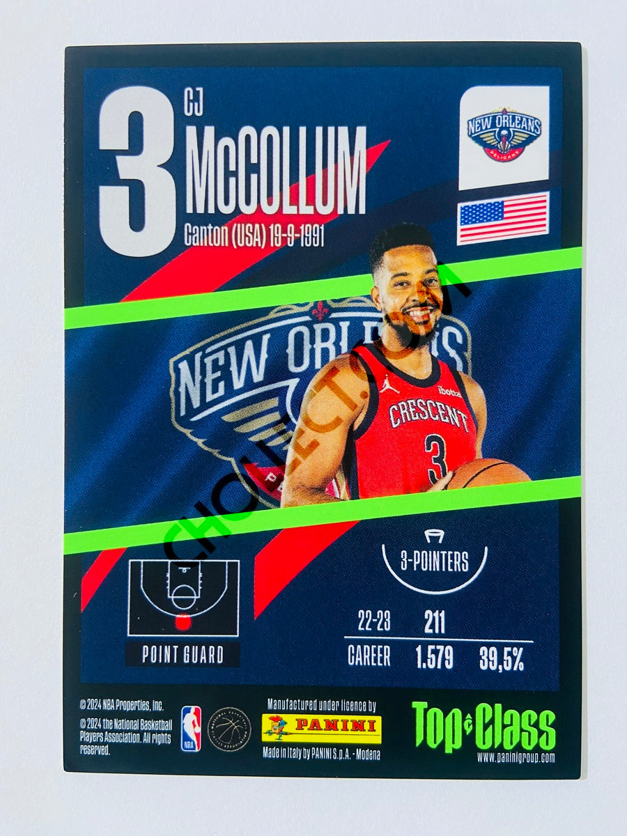 CJ McCollum - New Orleans Pelicans 2023-24 Panini Top Class Rainbow Master #214