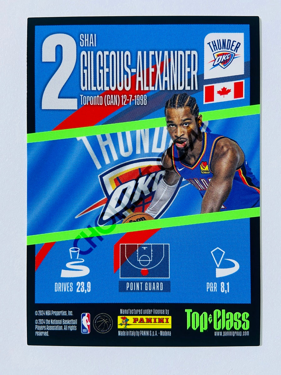 Shai Gilgeous-Alexander - Oklahoma City Thunder 2023-24 Panini Top Class Supersonic #158