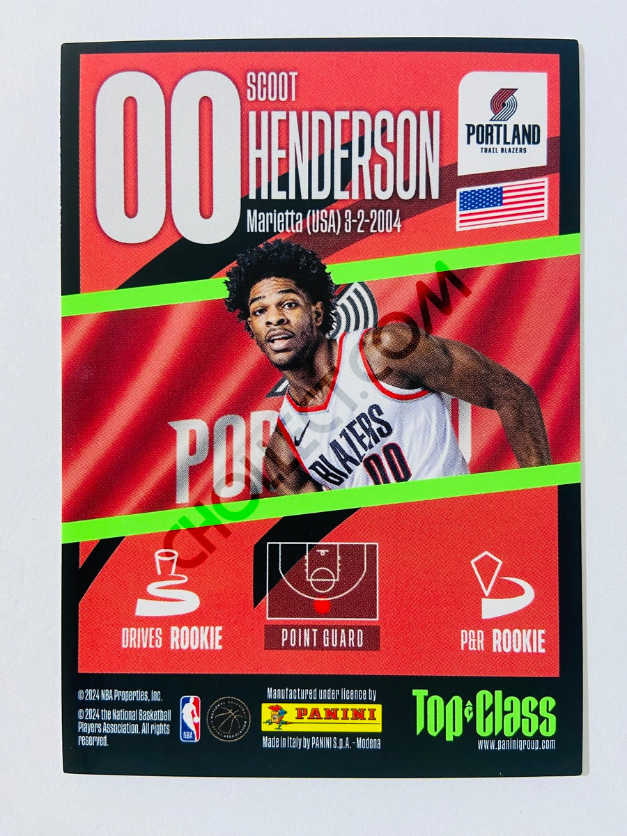 Scoot Henderson - Portland Trail Blazers 2023-24 Panini Top Class Supersonic #159