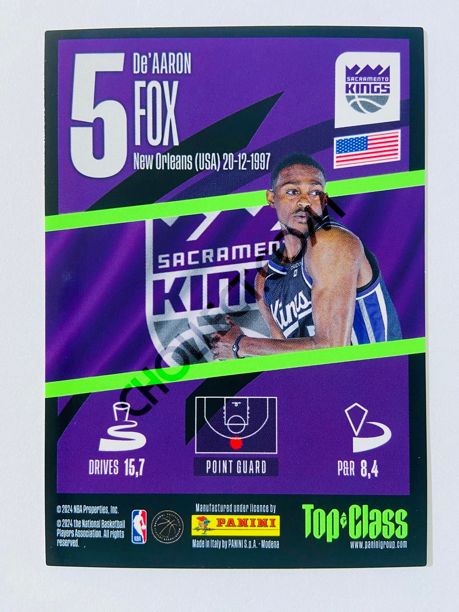 De'Aaron Fox - Sacramento Kings 2023-24 Panini Top Class Supersonic #161