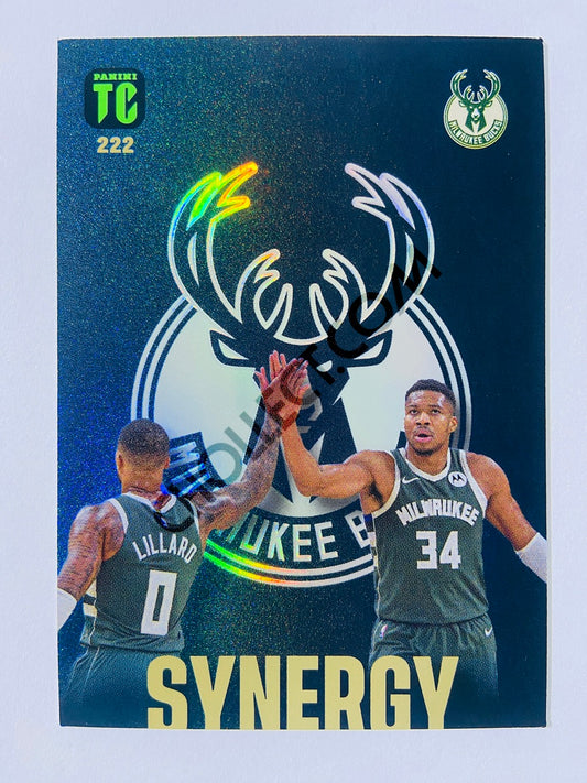 Giannis Antetokounmpo / Damian Lillard - Milwaukee Bucks 2023-24 Panini Top Class Synergy #222