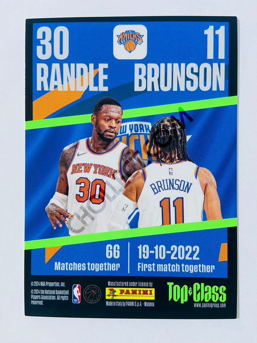 Julius Randle / Jalen Brunson - New York Knicks 2023-24 Panini Top Class Synergy #223