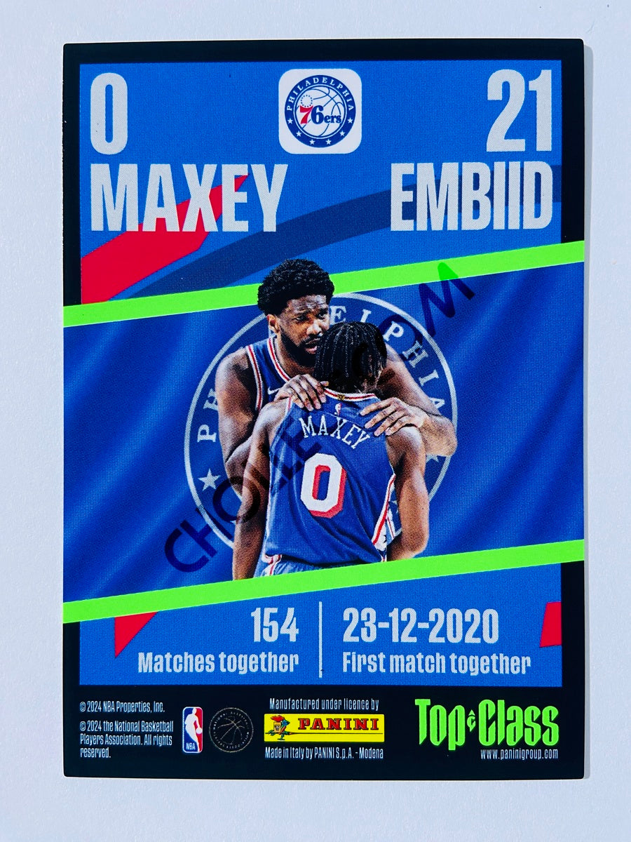 Joel Embiid / Tyrese Maxey – Philadelphia 76ers 2023-24 Panini Top Class Synergy #225