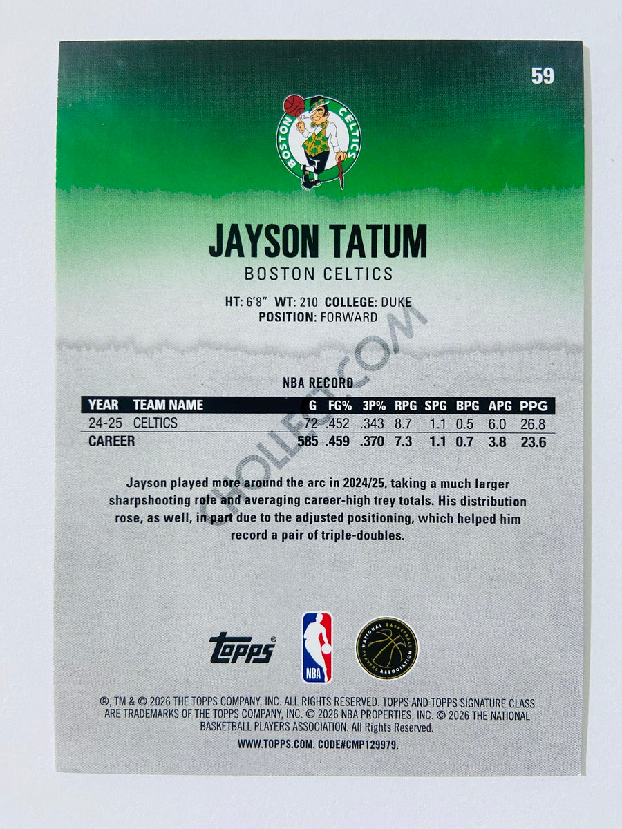 Jayson Tatum - Boston Celtics 2025-26 Topps Signature Class #59