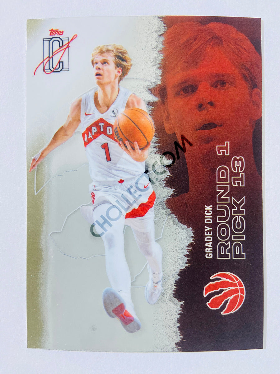 Gradey Dick - Toronto Raptors 2025-26 Topps Signature Class Chrome Variation #6
