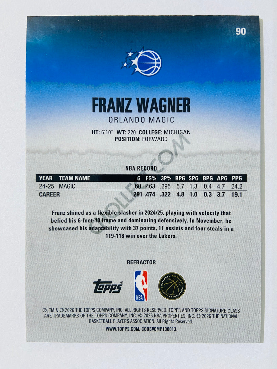 Franz Wagner - Orlando Magic 2025-26 Topps Signature Class Refractor #90