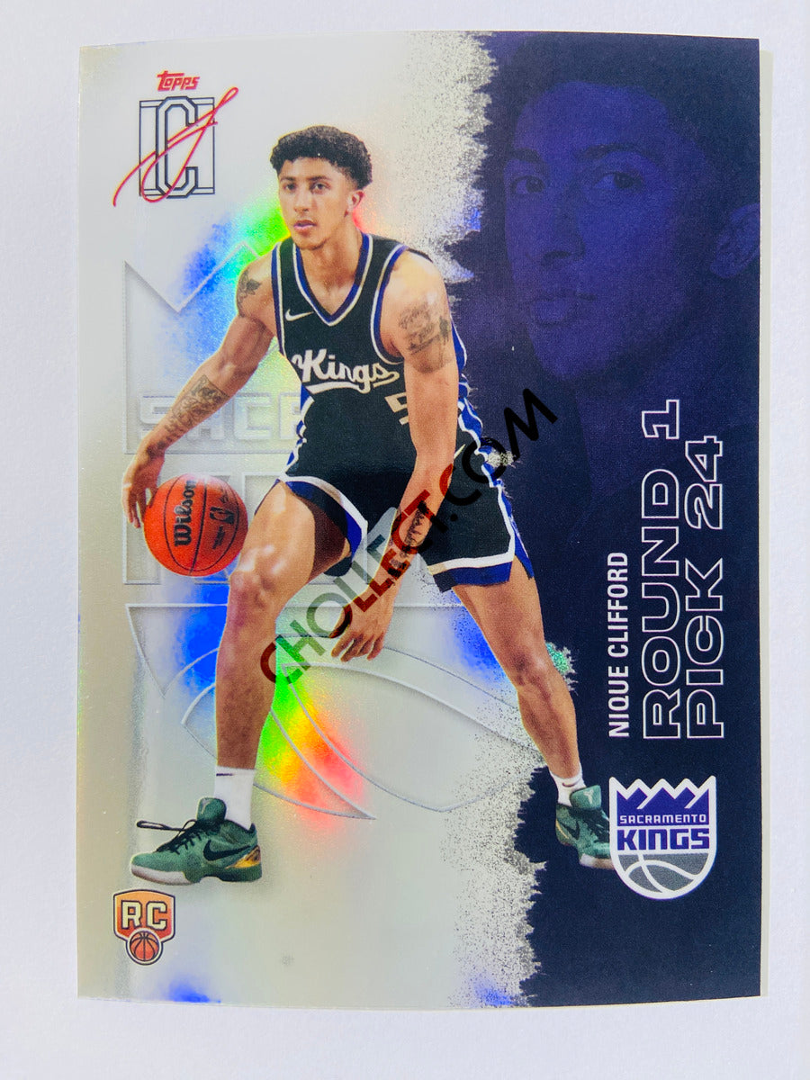 Nique Clifford - Sacramento Kings 2025-26 Topps Signature Class Refractor RC Rookie #120