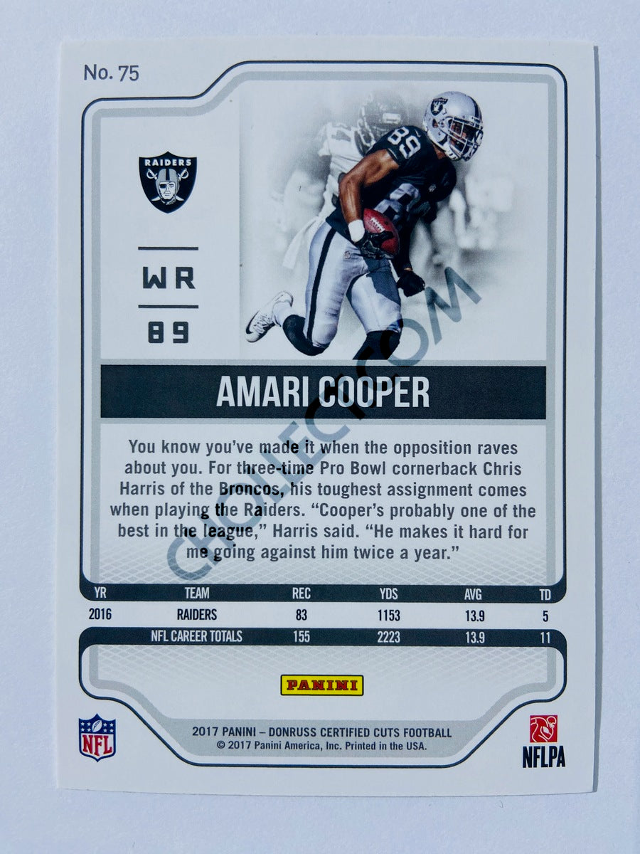 Amari Cooper - Oakland Raiders 2017 Panini Certified Certified Cuts #75 Silver /99