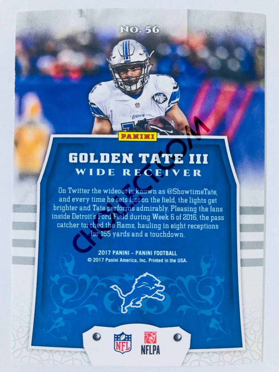 Golden Tate III -  Detroit Lions 2017 Panini Panini #56