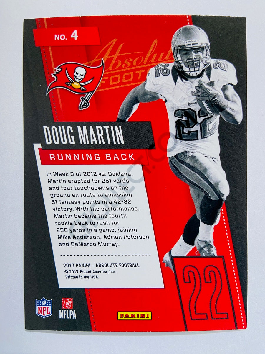 Doug Martin - Tampa Bay Buccaneers 2017 Panini Absolute Fantasy Flashbacks Insert #4