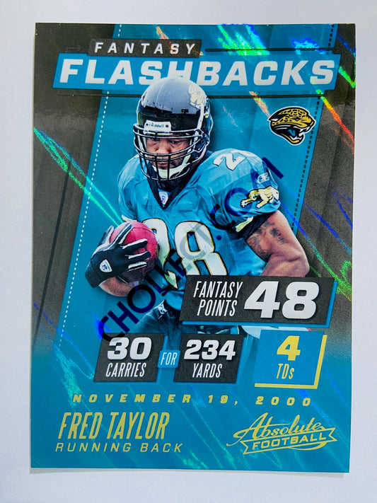 Fred Taylor - Jacksonville Jaguars 2017 Panini Absolute Fantasy Flashbacks Insert #8