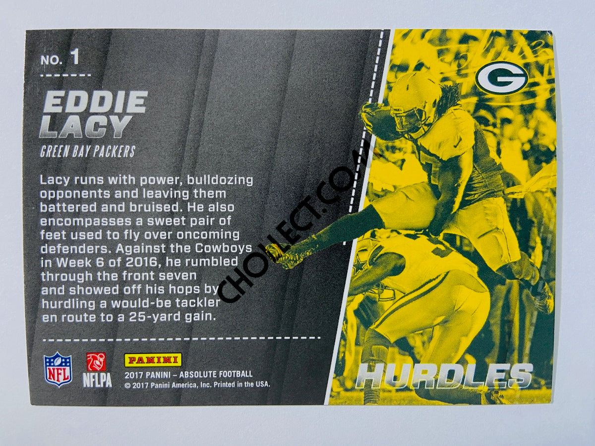 Eddie Lacy - Green Bay Packers 2017 Panini Absolute Hurdles Insert #1