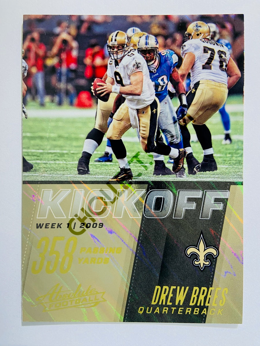 Drew Brees - New Orleans Saints 2017 Panini Absolute Kickoff Insert #7