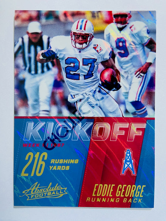 Eddie George - Tennessee Oilers 2017 Panini Absolute Kickoff Insert #9