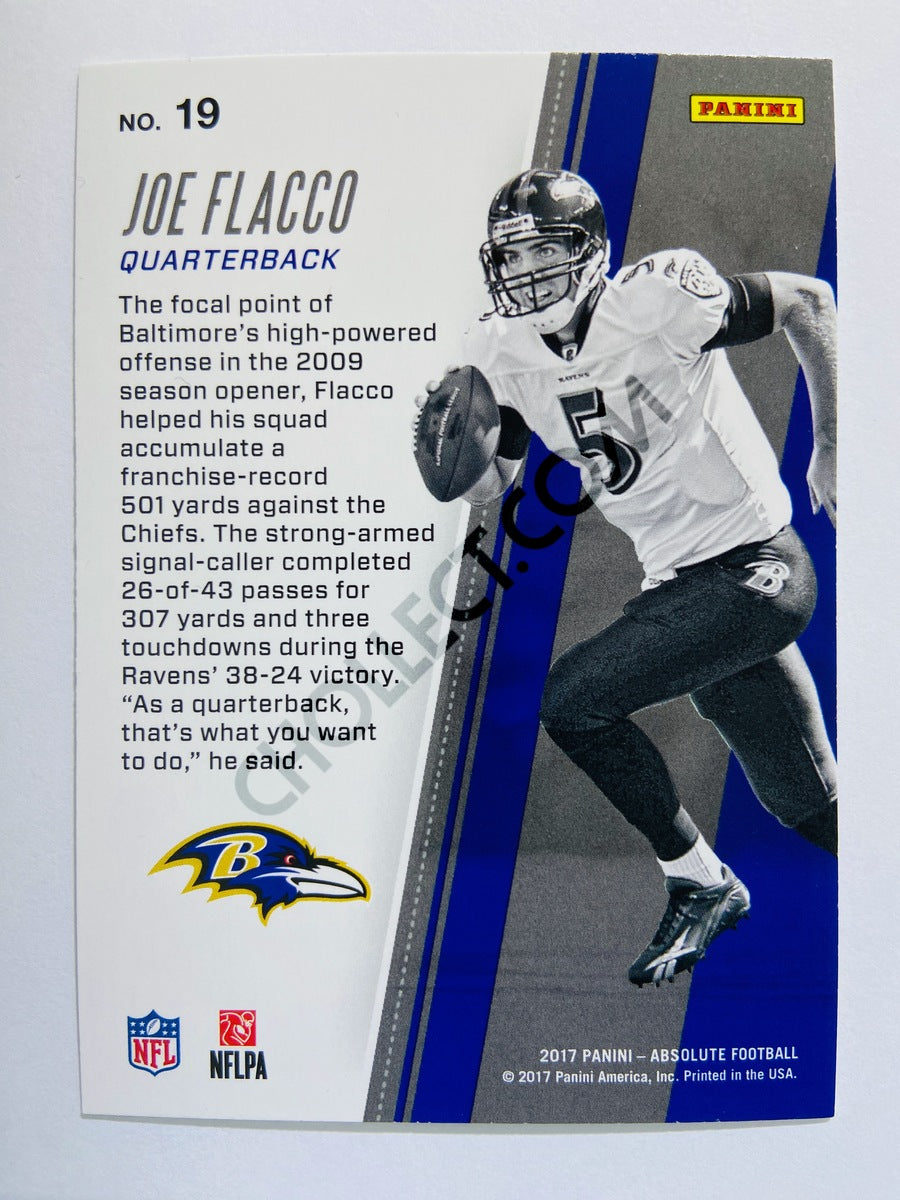 Joe Flacco - Baltimore Ravens 2017 Panini Absolute Kickoff Insert #19