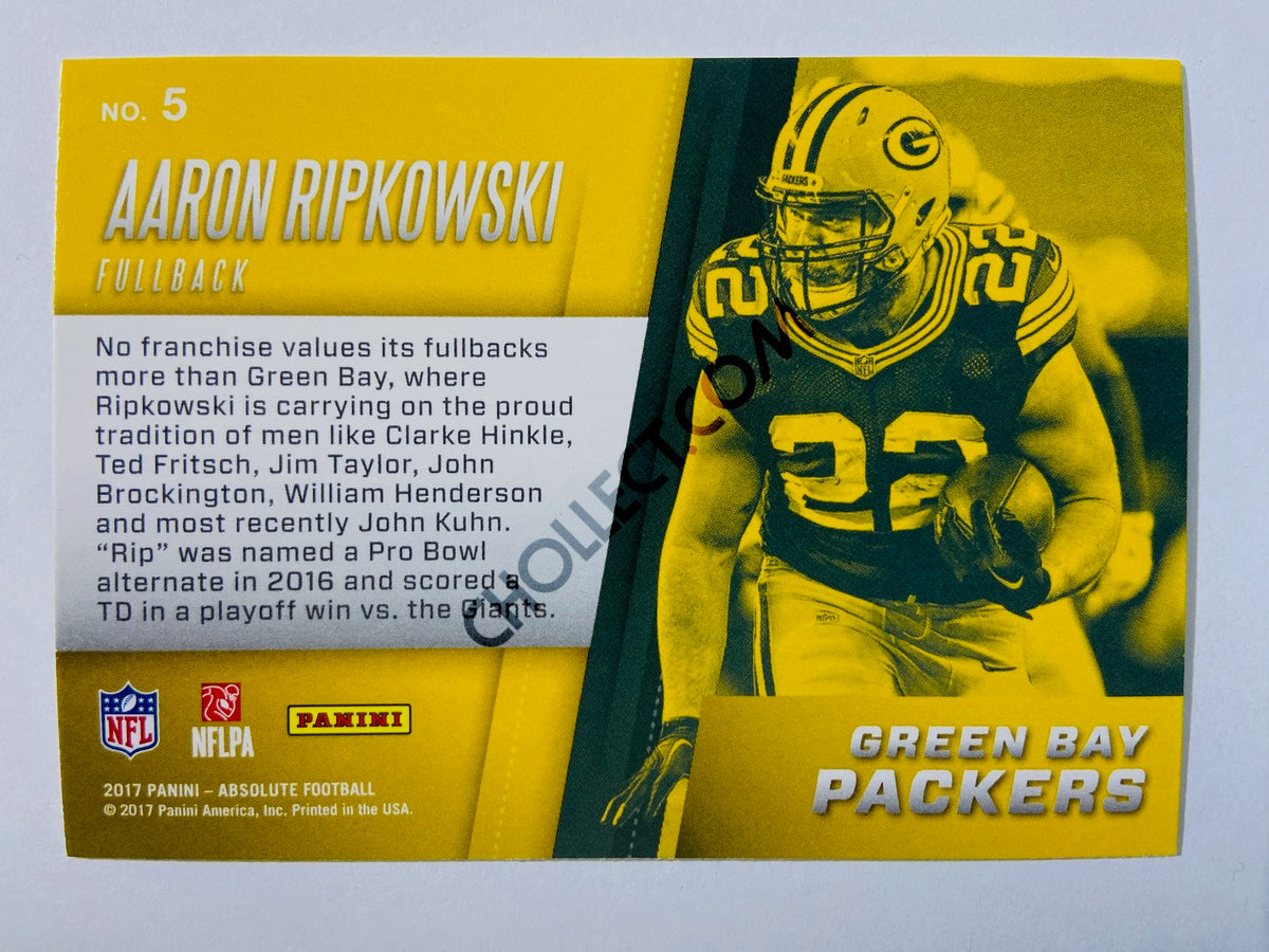 Aaron Ripkowski - Green Bay Packers 2017 Panini Absolute Unsung Heroes Insert #5