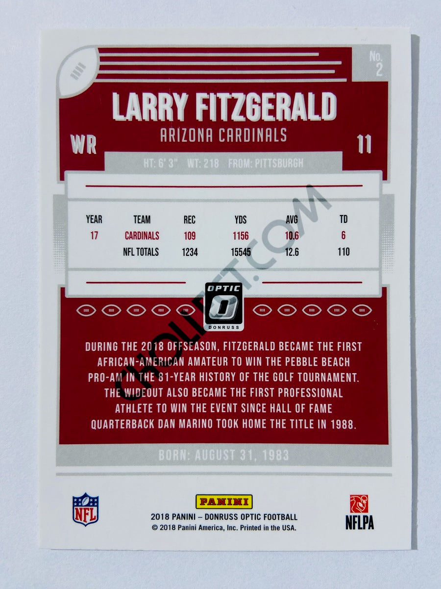 Larry Fitzgerald - Arizona Cardinals 2018 Panini Donruss Optic #2