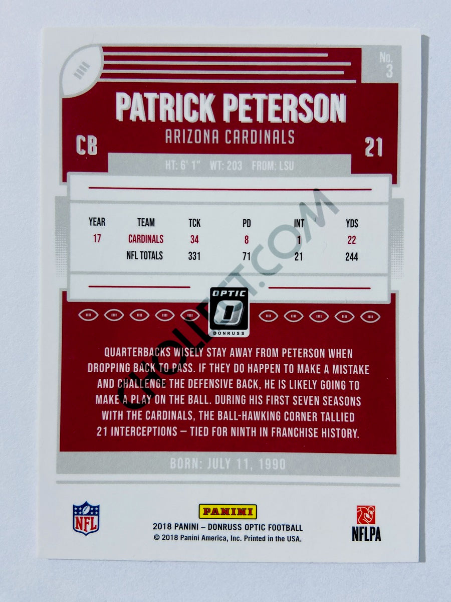 Patrick Peterson - Arizona Cardinals 2018 Panini Donruss Optic #3