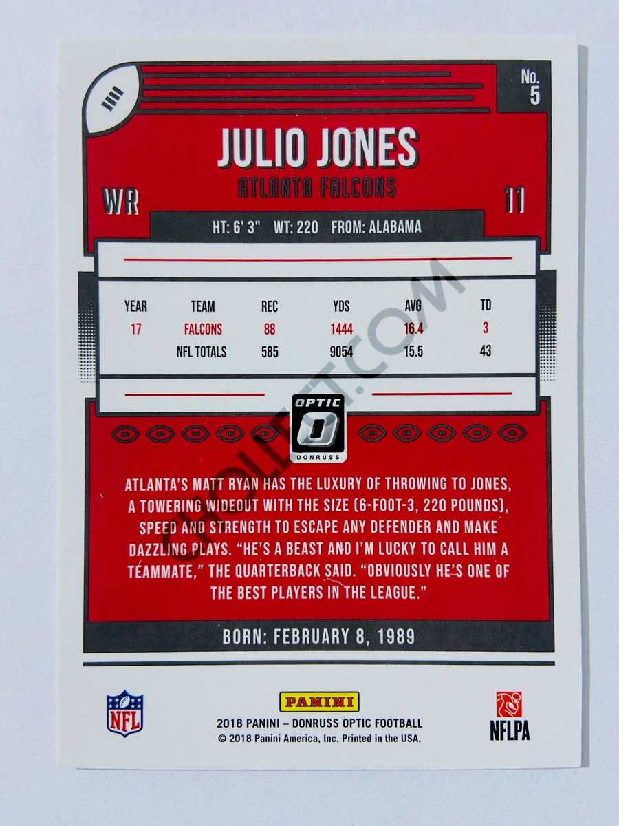 Julio Jones - Atlanta Falcons 2018 Panini Donruss Optic #5