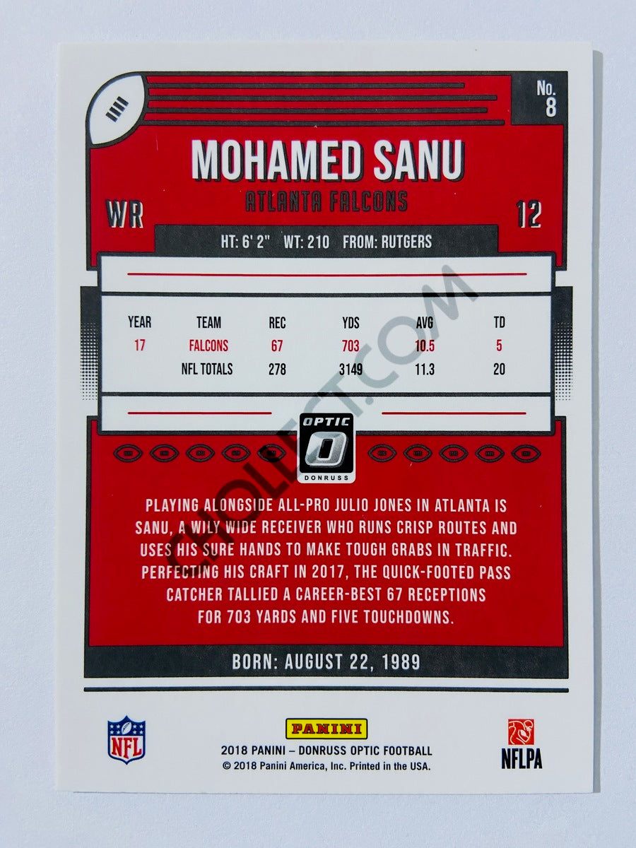 Mohamed Sanu - Atlanta Falcons 2018 Panini Donruss Optic #8