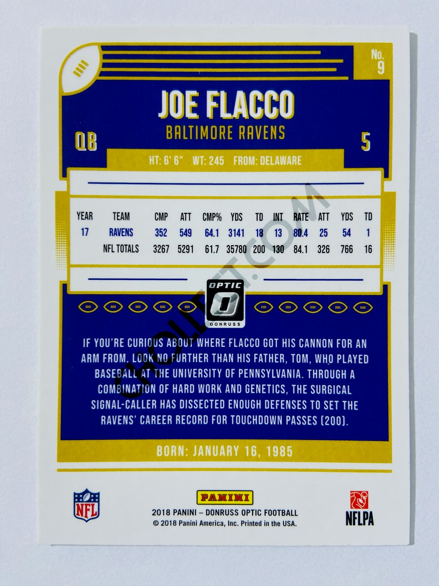 Joe Flacco - Baltimore Ravens 2018 Panini Donruss Optic #9