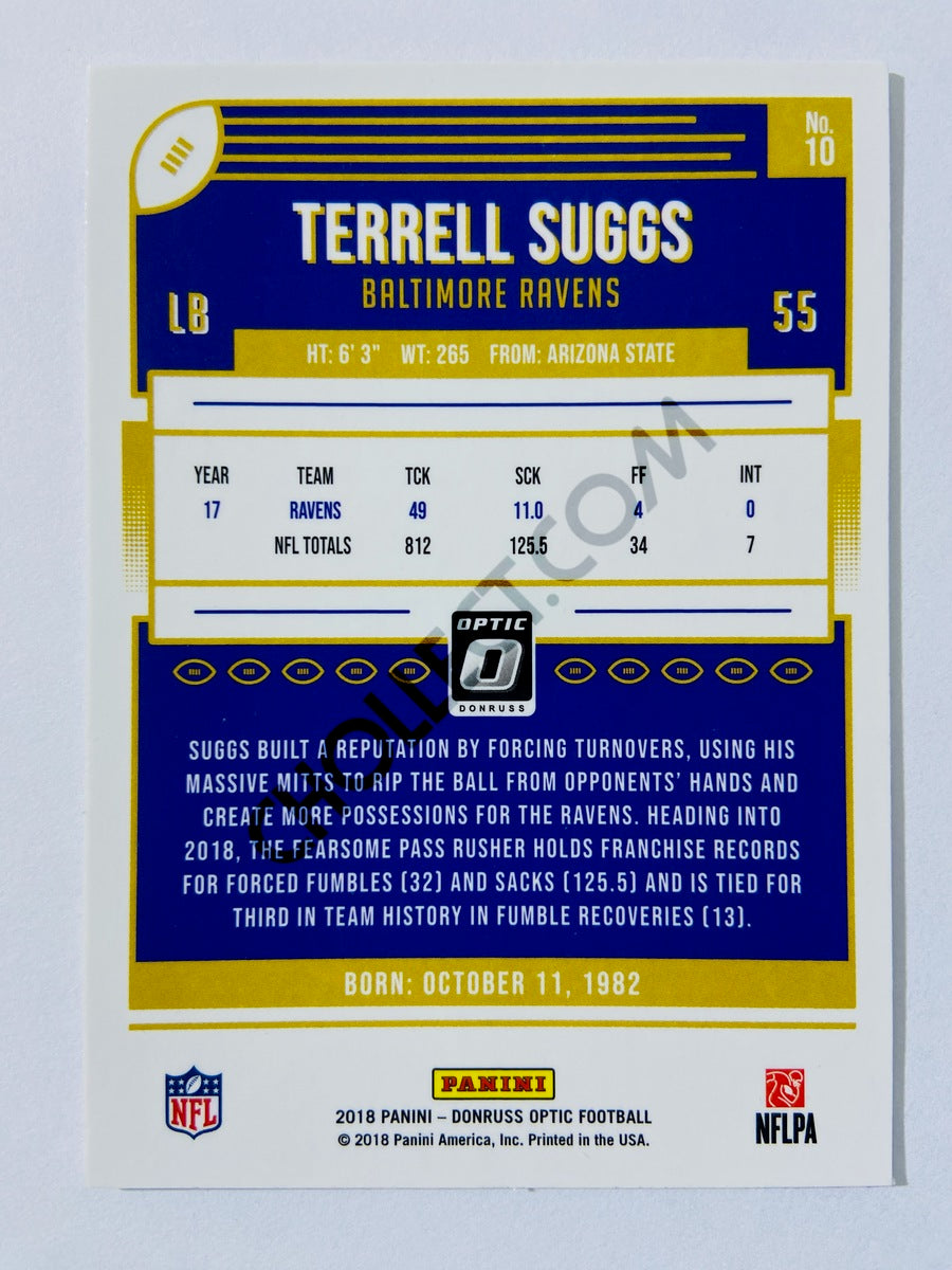 Terrell Suggs - Baltimore Ravens 2018 Panini Donruss Optic #10