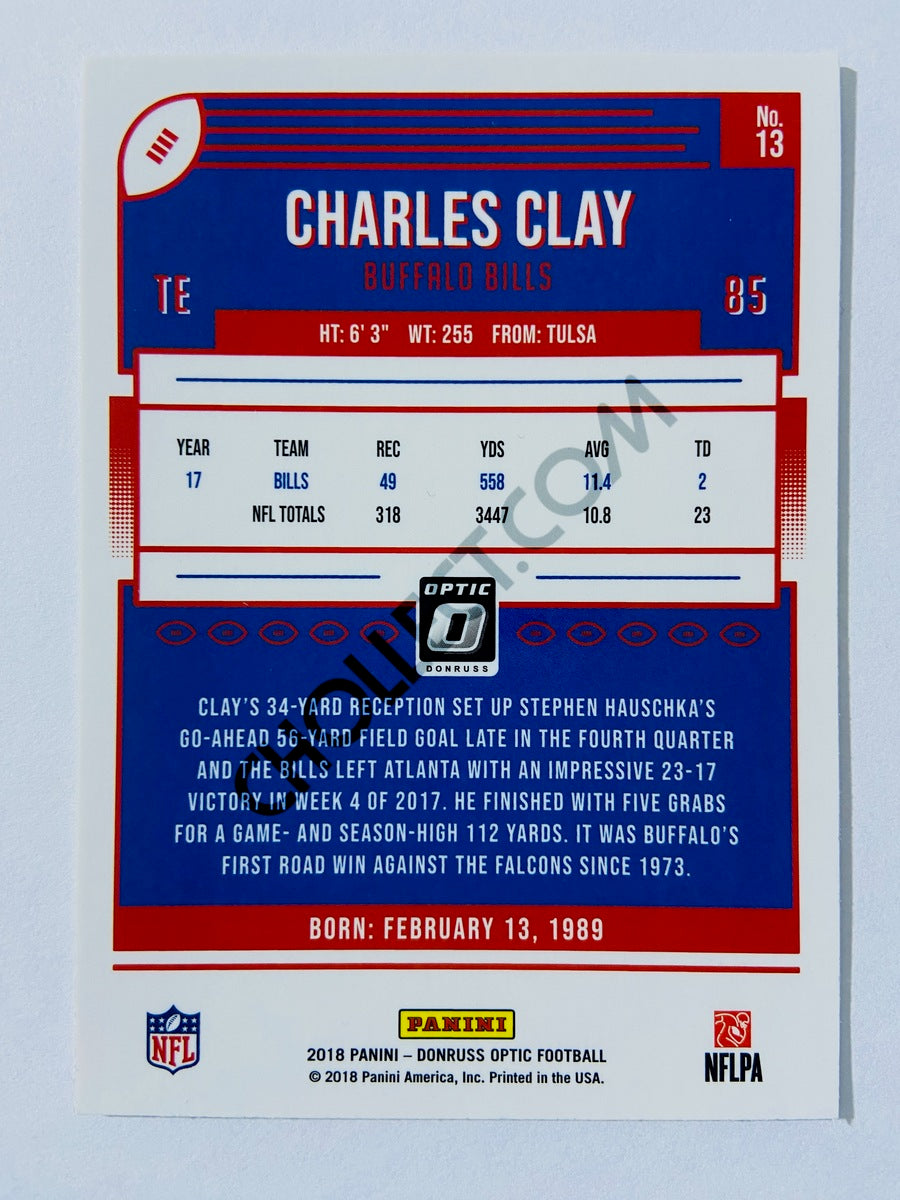 Charles Clay - Buffalo Bills 2018 Panini Donruss Optic #13