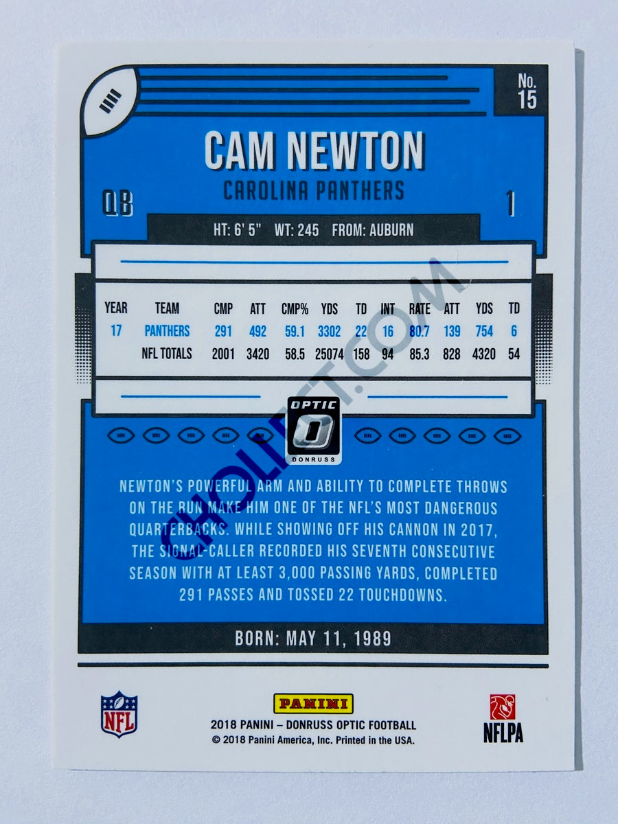 Cam Newton - Carolina Panthers 2018 Panini Donruss Optic #15