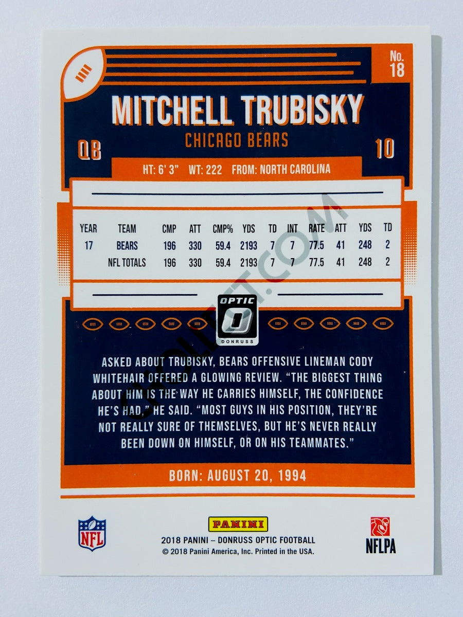 Mitchell Trubisky - Chicago Bears 2018 Panini Donruss Optic #18