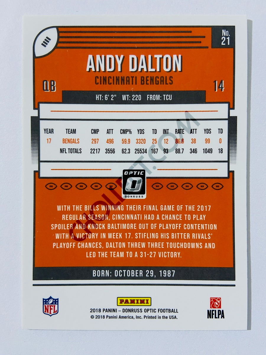 Andy Dalton - Cincinnati Bengals 2018 Panini Donruss Optic #21