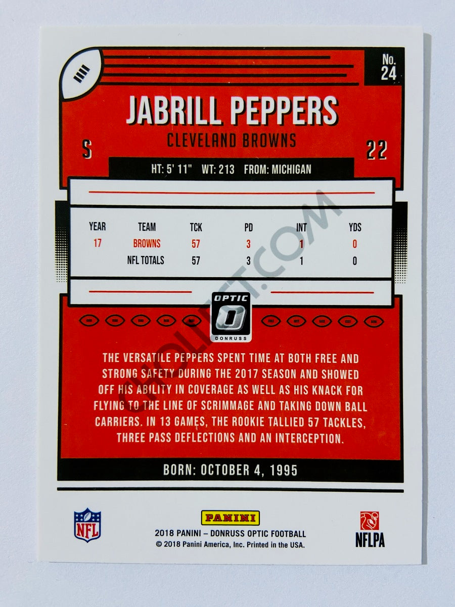 Jabrill Peppers - Cleveland Browns 2018 Panini Donruss Optic #24