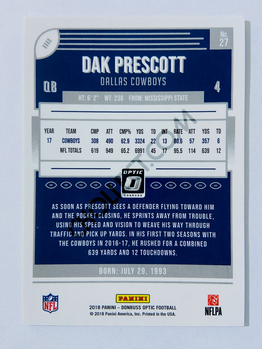 Dak Prescott - Dallas Cowboys 2018 Panini Donruss Optic #27