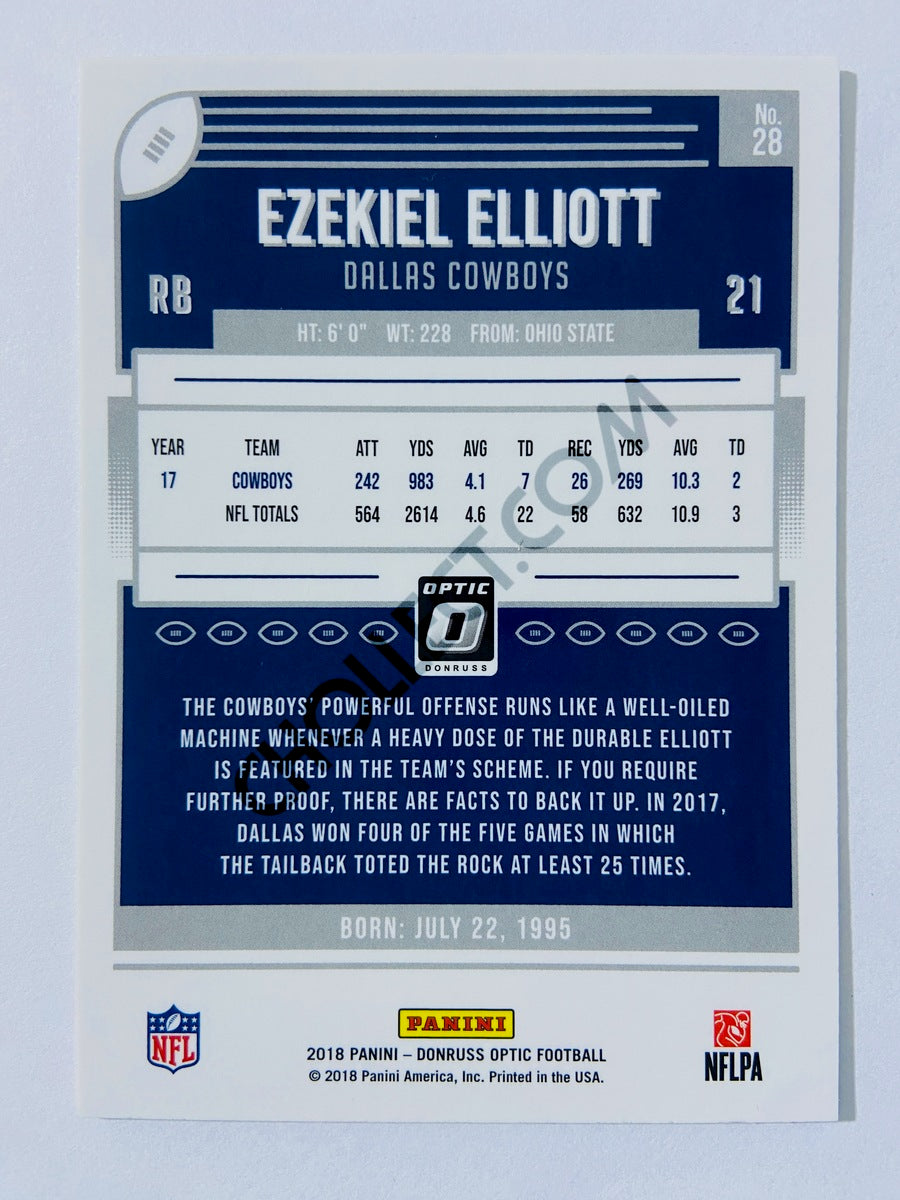 Ezekiel Elliott - Dallas Cowboys 2018 Panini Donruss Optic #28