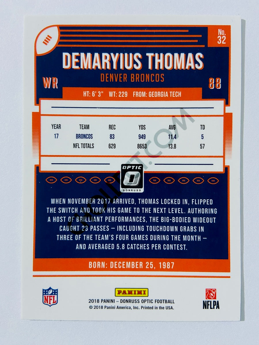 Demaryius Thomas - Denver Broncos 2018 Panini Donruss Optic #32