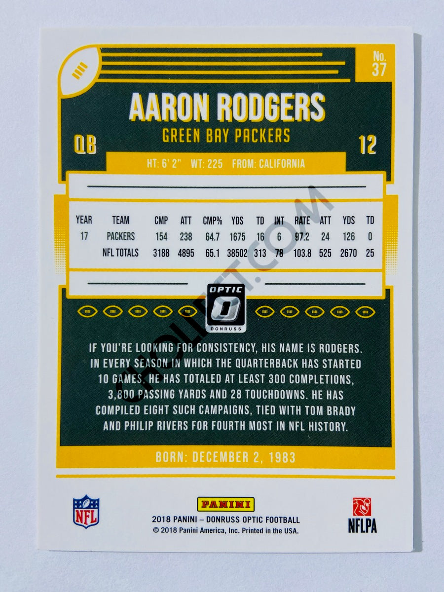 Aaron Rodgers - Green Bay Packers 2018 Panini Donruss Optic #37