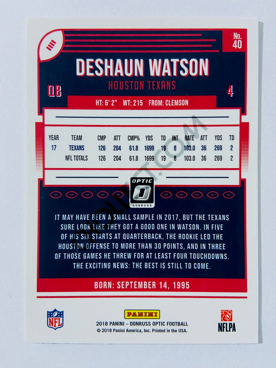 Deshaun Watson - Houston Texans 2018 Panini Donruss Optic #40