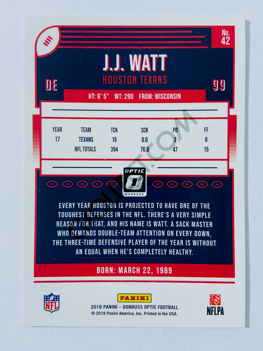 J.J. Watt - Houston Texans 2018 Panini Donruss Optic #42