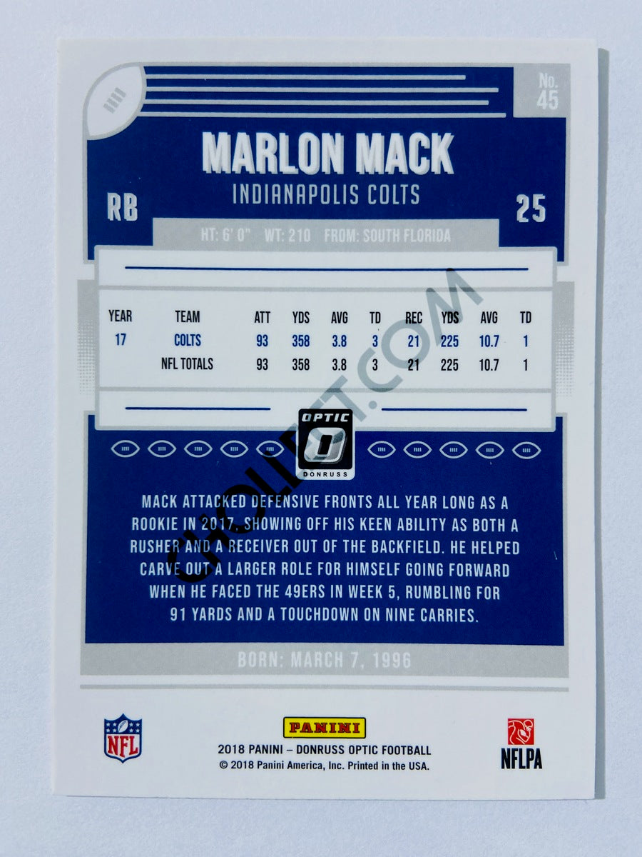 Marlon Mack - Indianapolis Colts 2018 Panini Donruss Optic #45